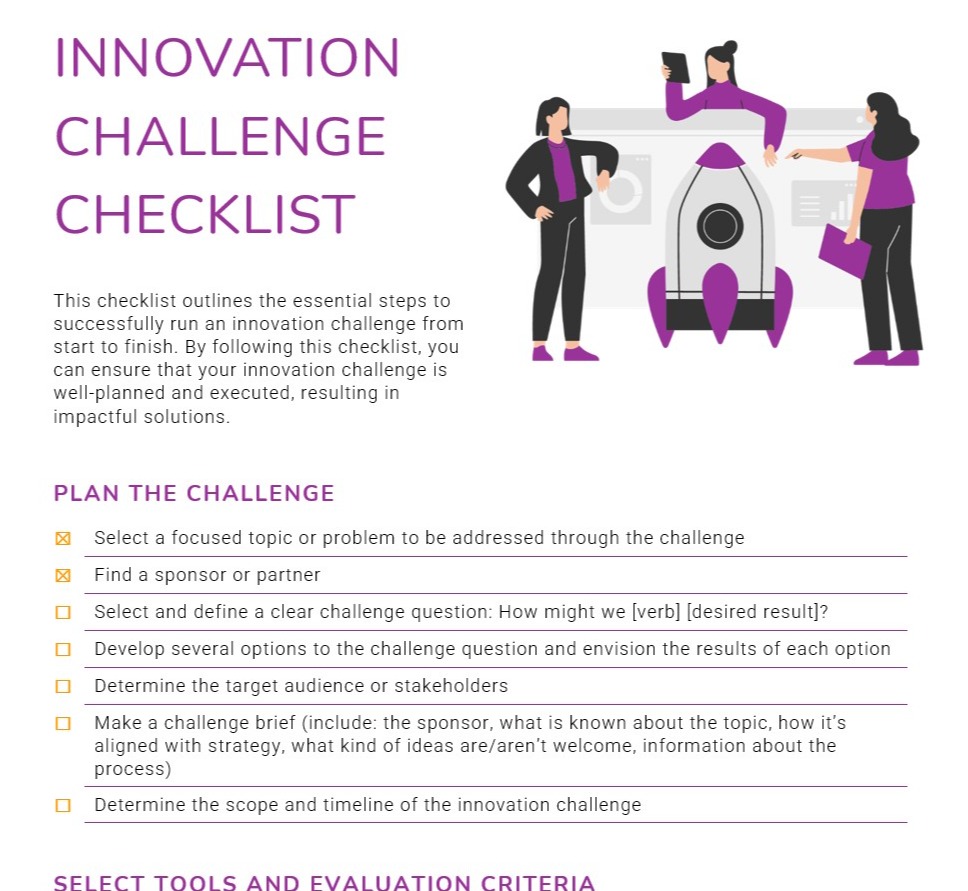 challenge checklist
